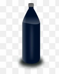 Black Water Bottle Vector Clip Art - Bottle Emoji,Bottled Water Emoji
