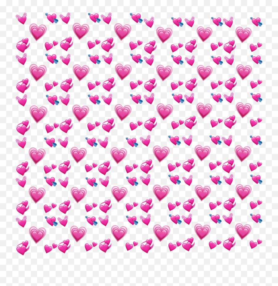 Heart Hearts Emoji Emojis Pink Iphoneemoji Pinkheart - Heart Emoji Meme Transparent,Pink Hearts Emoji
