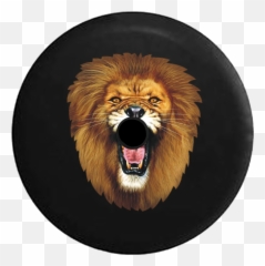 JL Hole Animal Tire Covers u2013 Page 6 TireCoverPro - Lion Roar Face Png Emoji