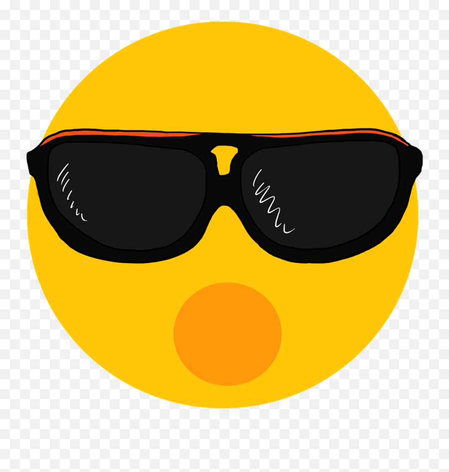 Emoji Emotions Face Sun Glasses Wow - Emoji Wow,Sunglasses Emoji