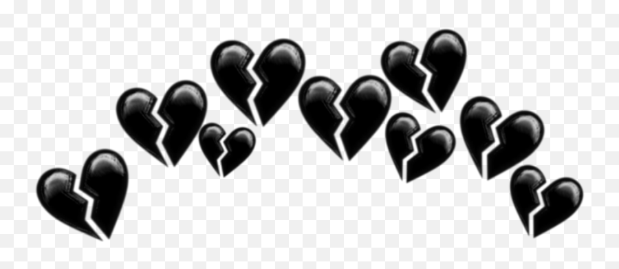 Broken Heart Sticker Challenge On Picsart - Broken Heart Crown Transparent Emoji,Coffee And Broken Heart Emoji