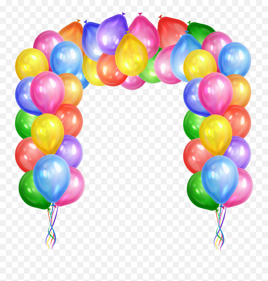 Transparent Background Balloon Arch Clipart - Balloon Arch Png Emoji,Emoji Balloon Arch