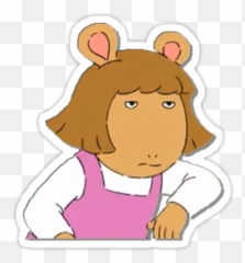 Queen DWu0027 Sticker by Erk Mathi Meme stickers Aesthetic - Arthur Stickers Emoji