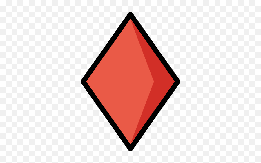 Black Diamond Suit - Red Diamond Emoji,Diamond Emoji