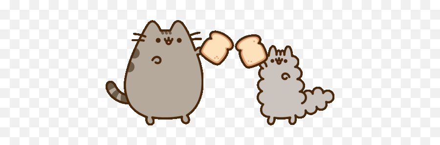 Pusheen New Year Gif Emoji,Fite Me Emoji