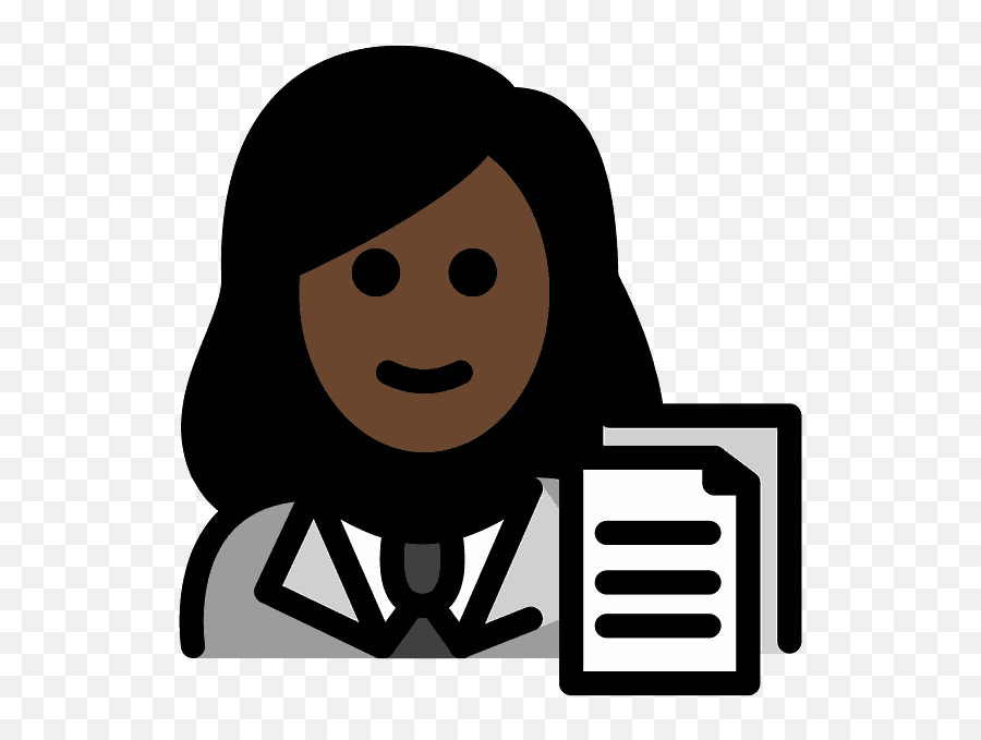 Woman Office Worker Emoji Clipart Free Download Transparent - Emojis Workers Man Office,Black Girl Emoji