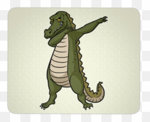Dabbing Alligator Mouse Pad Funny - Alligator Taking A Shower Emoji,Gator Emoji