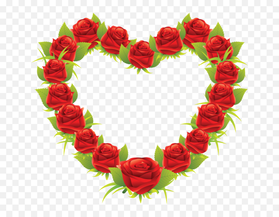 Happy Valentines Day Png - Heart Flower Frame Png Emoji,Emoji Valentine Cards
