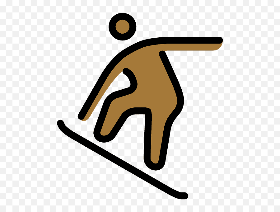 Snowboarder Emoji Clipart - Sporty,Speed Of Light Emoji