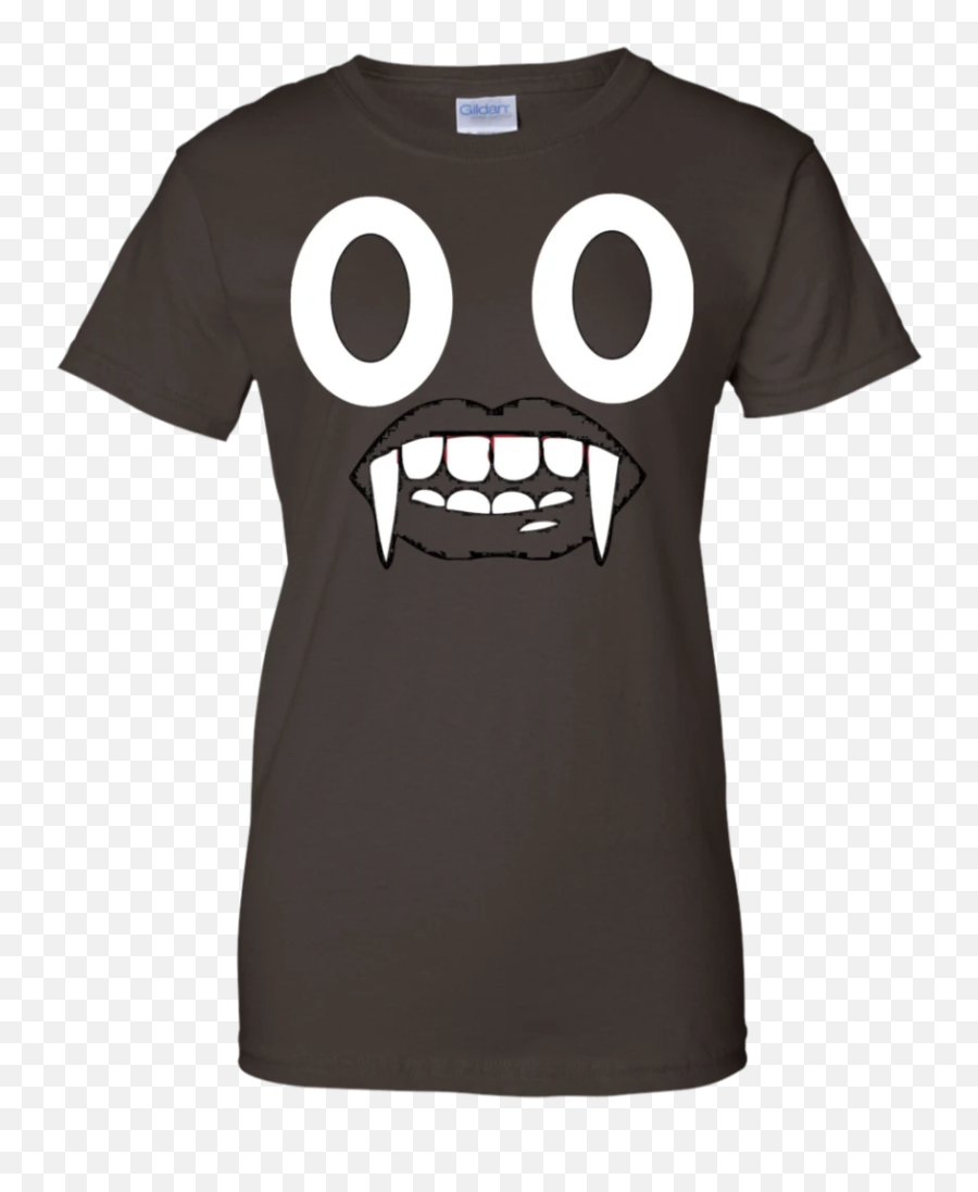 Halloween Poop Face Emoji Shirt Costume With Fangs,Fangs Emoji