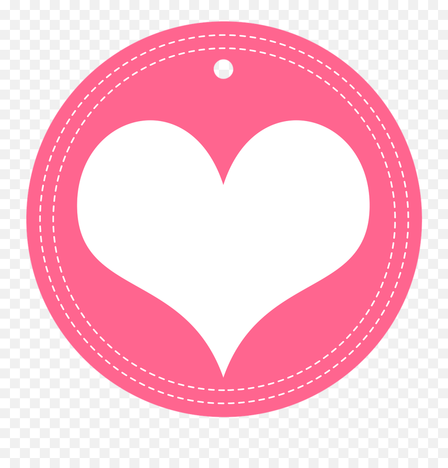 Heart Sticker Pink Love Valentine - Heart Silhouette Png Pink Emoji,Tiny Heart Emoji
