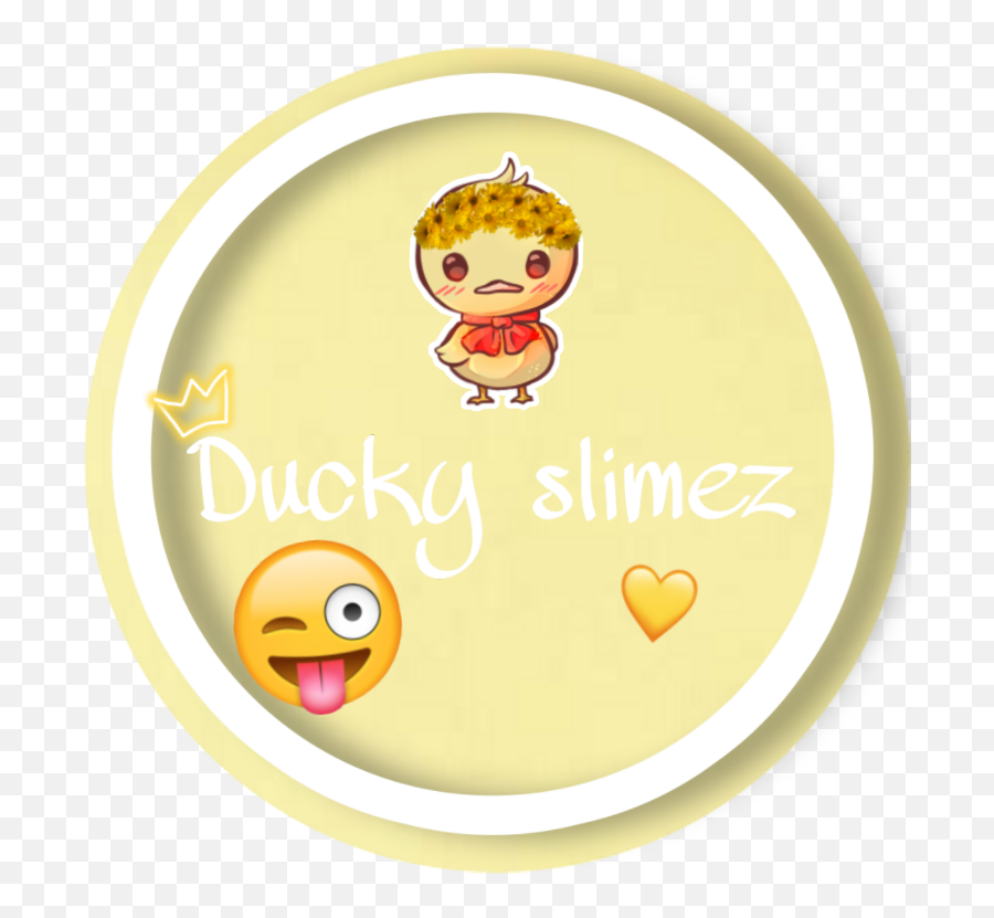 Slime Slimeart Cute Ducky Duck - Cartoon Emoji,Emoji Slime