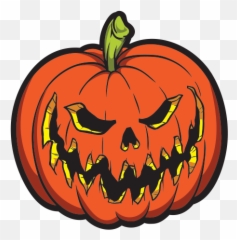 Evil Pumpkin Png - Scary Pumpkin Clip Art Emoji,Emoji Carved Pumpkin
