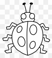 Emotions Clipart Black And White - Insect Emoji