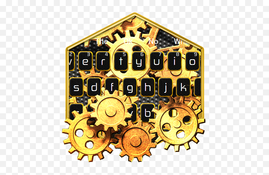 Gold Mechanical Keyboard - Circle Emoji,Metal Gear Emoji