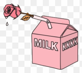 Milk Aesthetic Pink Grunge Ye Freetoedit - Pastel Pink Aesthetic Transparent Emoji,Fire Mailbox Emoji