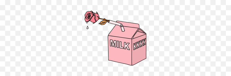 Milk Aesthetic Pink Grunge Ye Freetoedit - Pastel Pink Aesthetic Transparent Emoji,Fire Mailbox Emoji