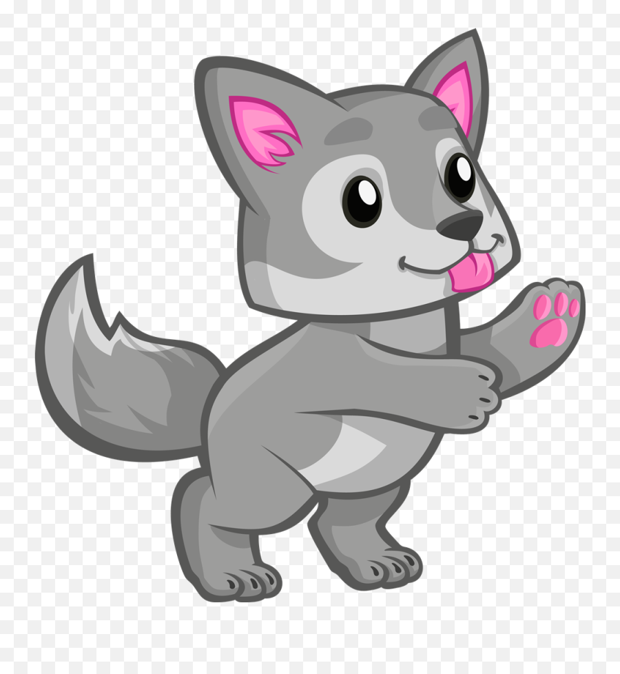 Clipart Rabbit Wolf Transparent - Quiz Diva Spot The Puppy Answer Emoji,Wolf Emoji Png