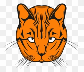Cat Symbol Vector - Bigote De Tigre Png Emoji