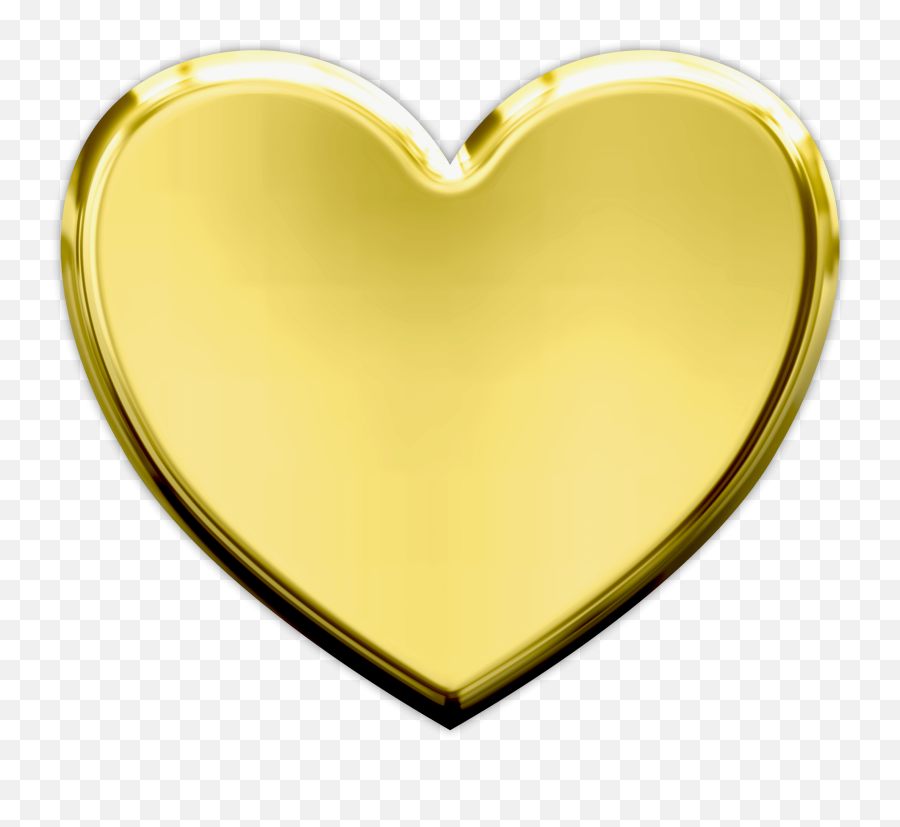 Gold Heart Png Transparent Image - Transparent Background Heart Gold Emoji,Gold Heart Emoji