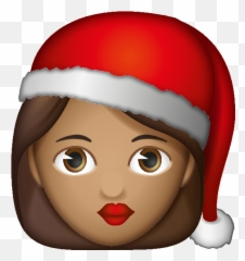 Emoji - Cartoon,Black Santa Emoji