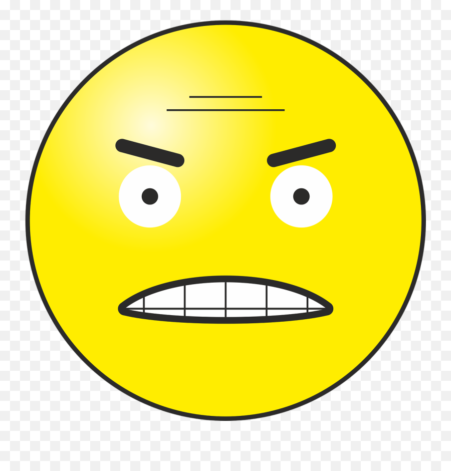 Angry Smiley Emoticon Emotion Face - Clip Art Emoji,Angry Emoji