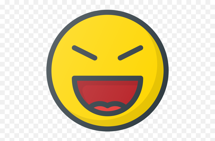 Emoji Emote Emoticon Emoticons Evil Laugh Icon - Laugh Emote,Evil Smile Emoji