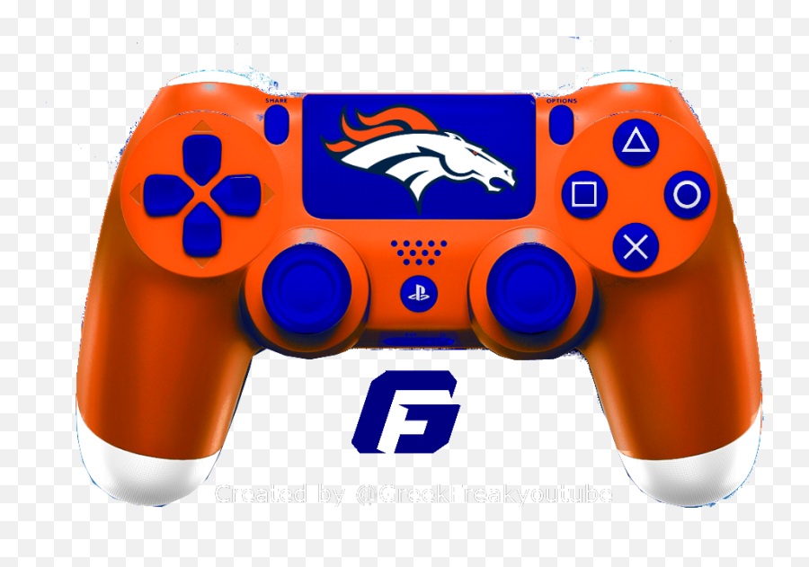 Check Out All My Nfl Ps4 Controller Concept Denver Broncos - Ps4 Controller Titan Blue Emoji,Game Controller Emoji