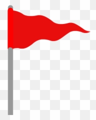 Small Red Flag Clip Art - Waving Gif Emoji