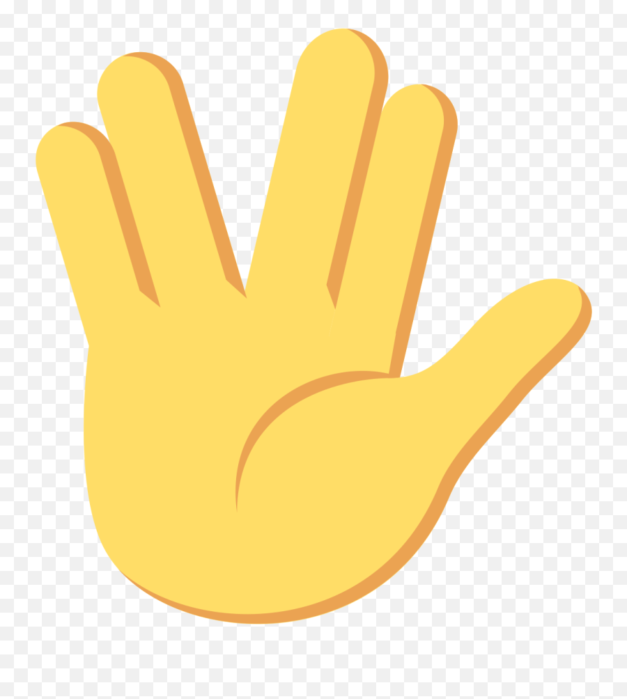 Fileemojione 1f596svg - Wikimedia Commons Vulcan Emoji,Vulcan Salute Emoji