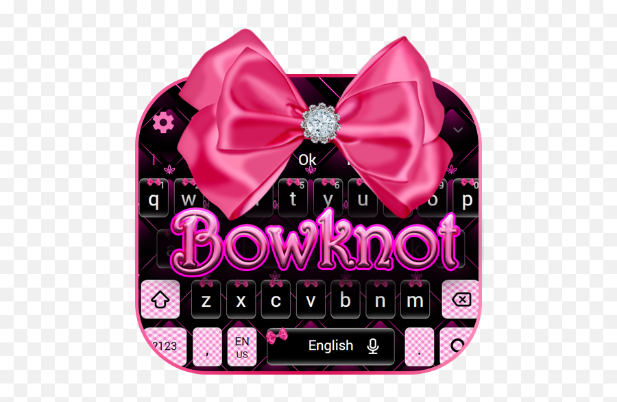 Beautiful Pink Bow Keyboard Theme - Apps En Google Play Mobile Phone Emoji,Pink Ribbon Emoji