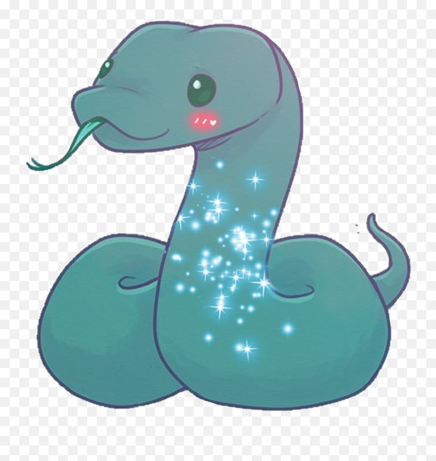 Sparkle Sparkles Snake - Snake Kawaii Emoji,Eel Emoji