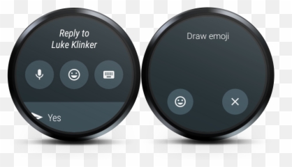 Android Library - Wearable Reply Circle Emoji,Android Ghost Emoji