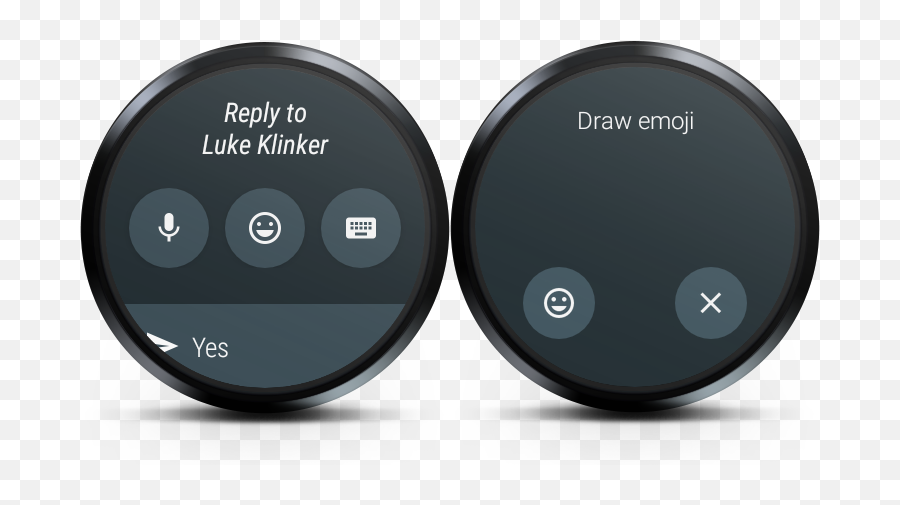 Android Library - Wearable Reply Circle Emoji,Android Ghost Emoji