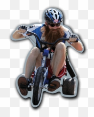 Free Png Download Bearded Guy On Bike Images Background - Bicycle Emoji
