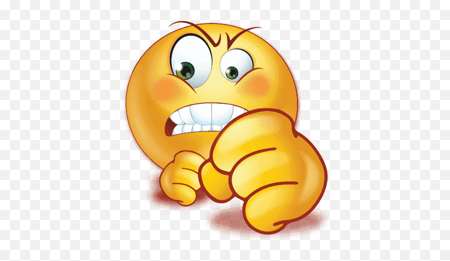 Gradient Angry Emoji Png Pic Png Mart - Fighting Emoji,Alien Face Emoticon
