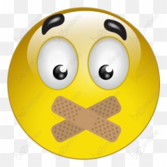Smiley Icon Clipart - Keep Silence Smiley Emoji,Zipped Emoji