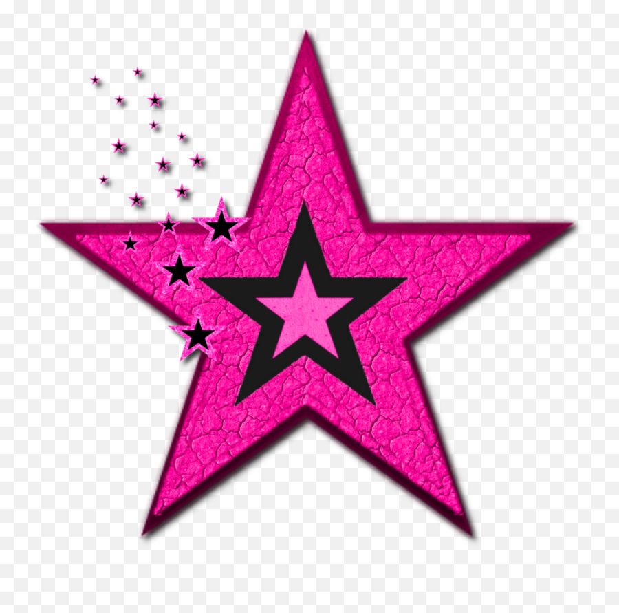 Pink Black Stars - Happy Returns Card Emoji,Black Star Emoji