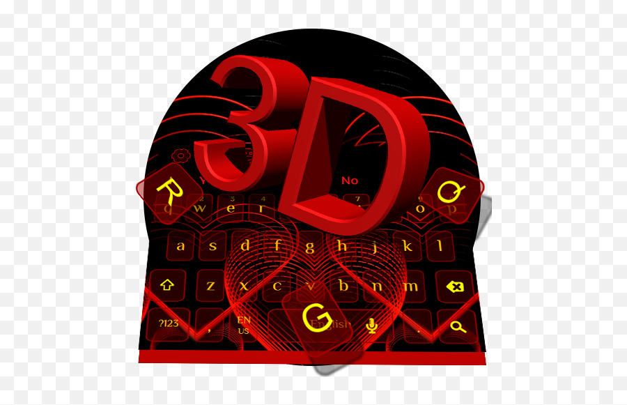 3d Classic Romantic Love Heart Keyboard - Language Emoji,Classic Emoji Keyboard