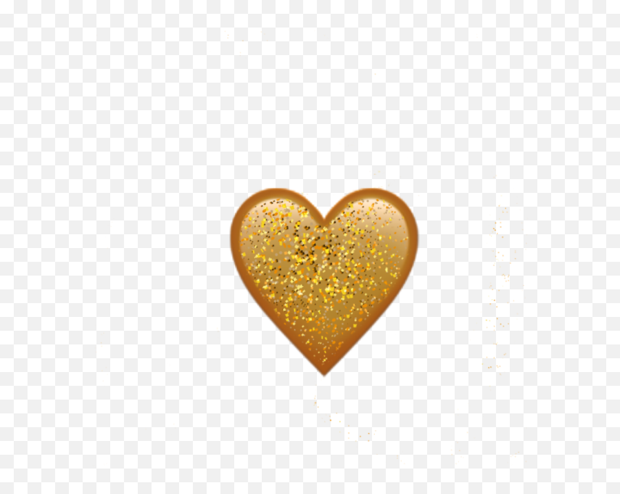 Goldenheartgoldenglitterglitteremojiiphoneemoji Sorry - Heart,Golden Heart Emoji