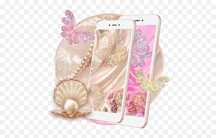 Pearly Ornaments Live Wallpaper - Butterfly Emoji,Oyster Emoji