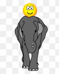 Elephant Riding Emoticon - Elephant Emoticon Emoji,Elephant Emoji