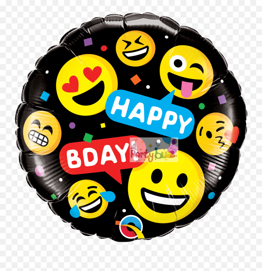 Download Emoji Funny Faces Foil Birthday Balloon - Happy Birthday Emoji,Funny Faces Emoji
