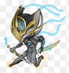 Dominion Heavy Blade Skin With Zenistar - Chibi Warframe Emoji,Tinfoil Hat Emoji