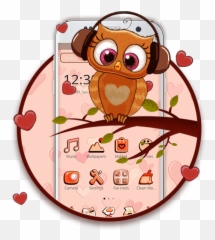 Cocoa Chocolate Owl Theme - Cartoon Emoji,Raptor Emoji