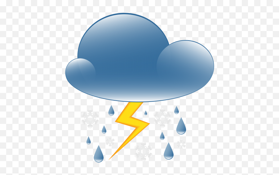 Thunder And Rain Clipart - Rain Cloud Transparent Background Emoji,Rain Emoji Png