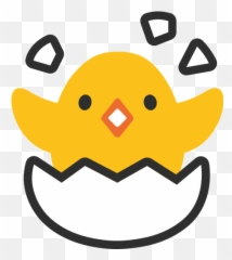 Hatching Chick Emoji For Facebook Email Sms - Emoji Chick,Chick Emoji
