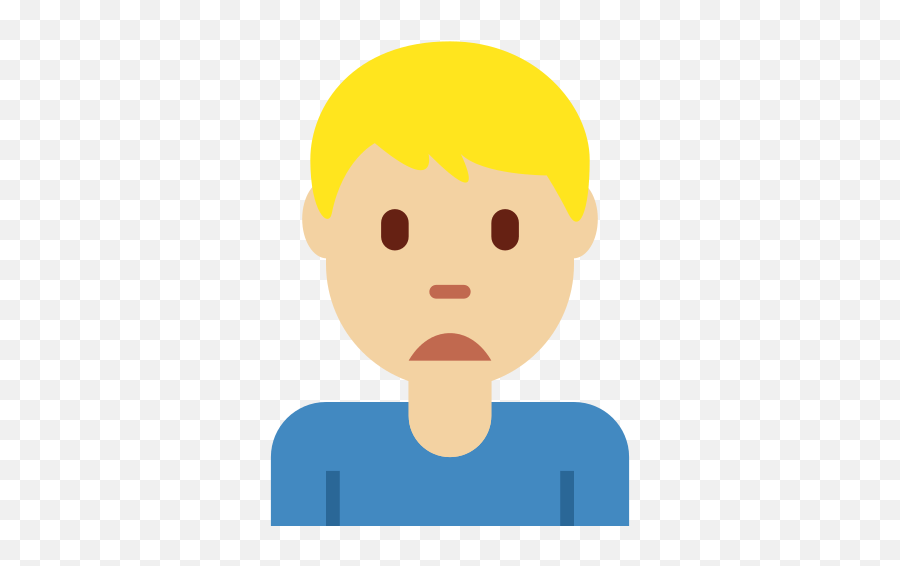 Man Frowning Emoji With Medium - Human Skin Color,Frowning Emoji