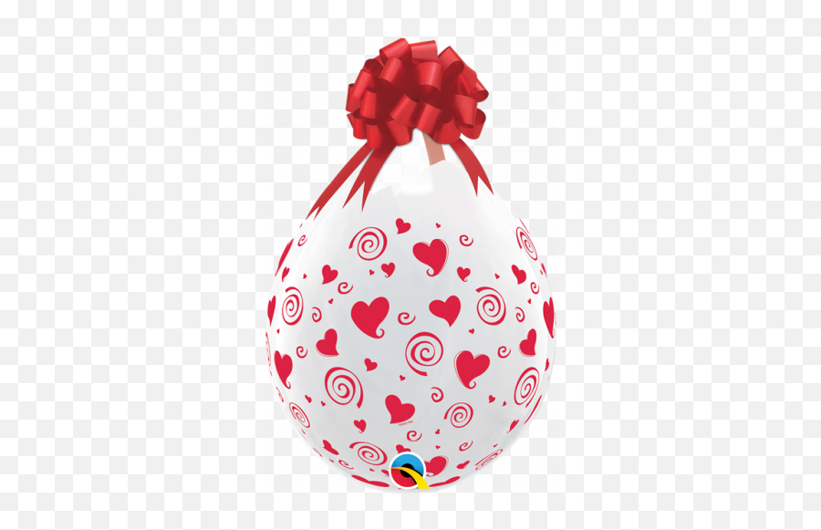 Pk25 Swirling Hearts - Qualatex Stuffing Balloons Emoji,Swirling Hearts Emoji