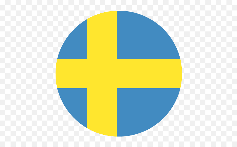 Flag Of Sweden Emoji For Facebook Email Sms - Sweden Circle Flag,Swedish Flag Emoji